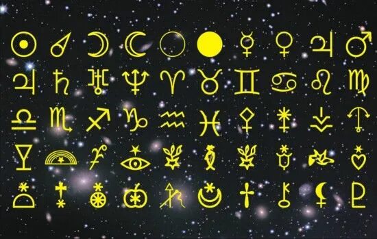 Astronomik Semboller Paneli